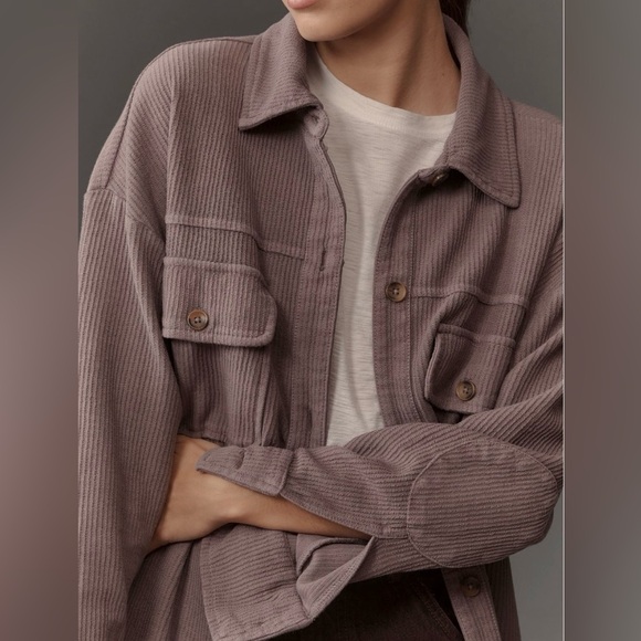 Anthropologie Pilcro Duster Shacket in Lilac Large - Picture 2 of 12